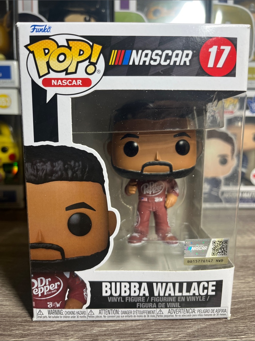 Funko Pop! NASCAR Bubba Wallace Red Vinyl Figure